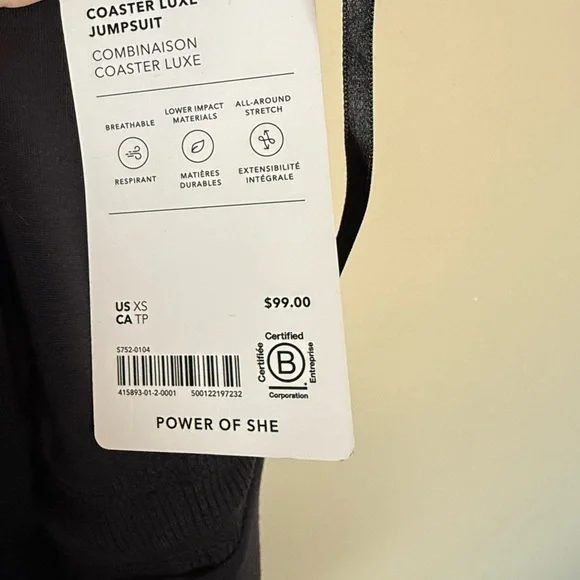 Athleta coaster lux sleeveless wide leg jumpsuit - Picture 4 of 6